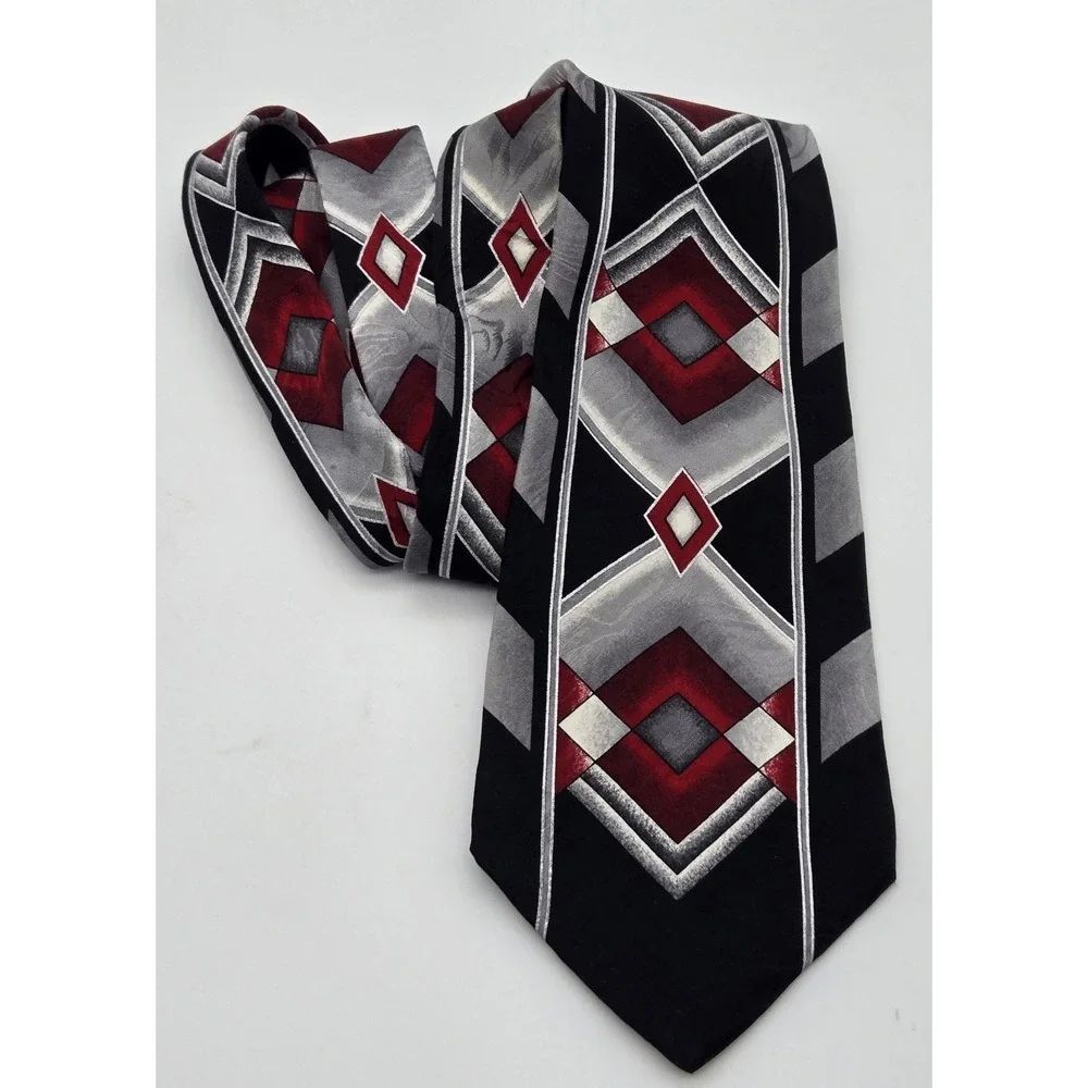 Conte di‎ Milano Silk Tie Mens Geometric Designer Formal Dress Neckwear 58x4